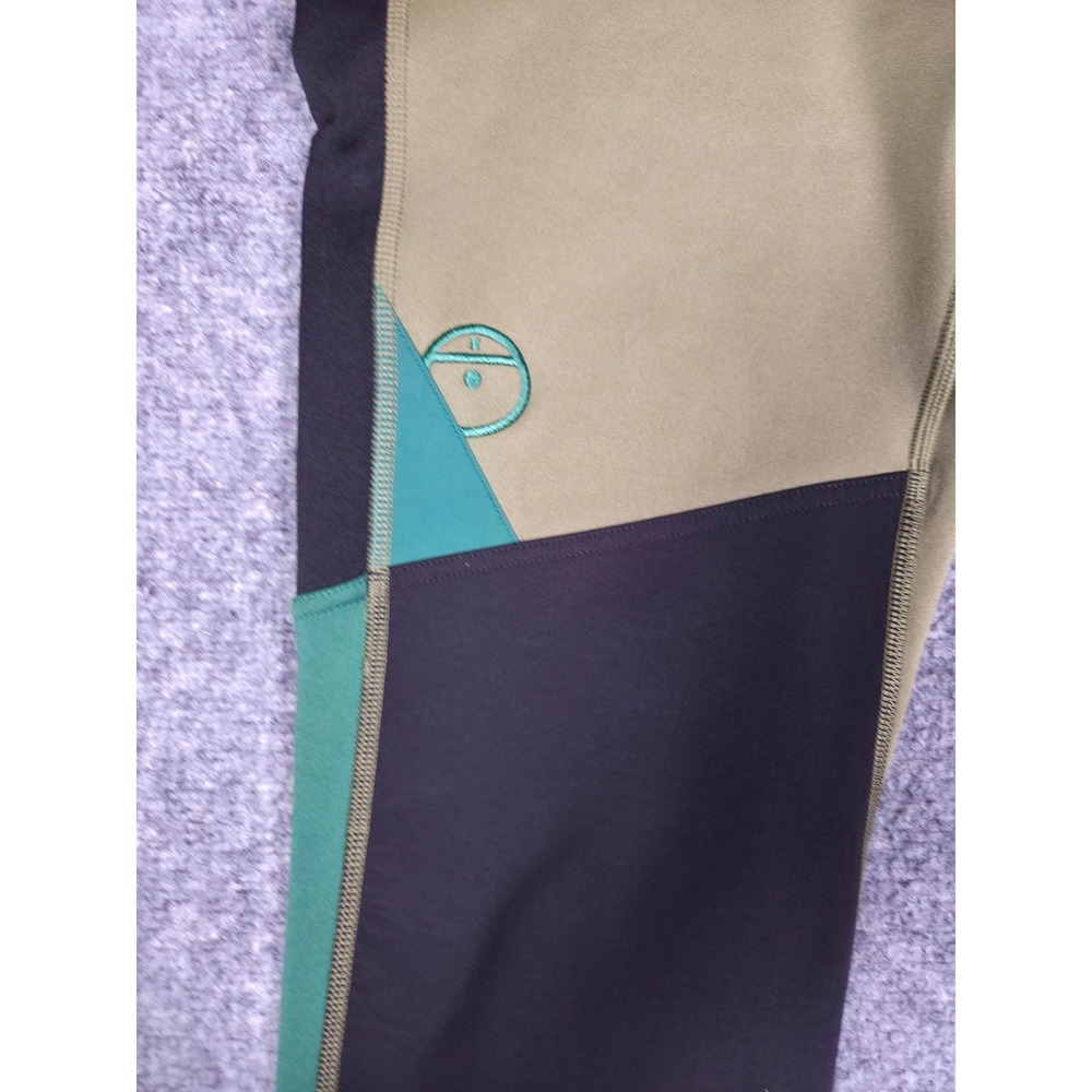 The North Face Steep Tech Leggings Womens L Olive Green Black Fleece Tights - Picture 3 of 13